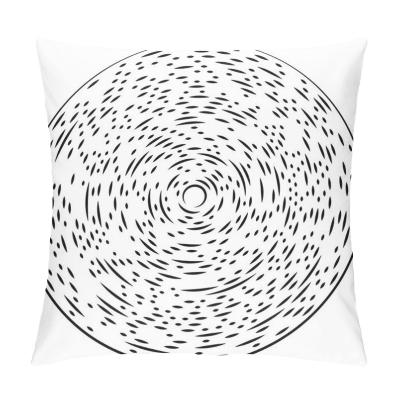 Personality  Random Concentric Segmented Circles.  Pillow Covers