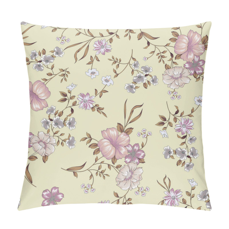 Personality  It's A Unique Digital Traditional Geometric Ethnic Border, Floral Leaves Baroque Pattern And Mughal Art Elements, Abstract Texture Motif, And Vintage Ornament Artwork Combination For Textile Printing. Pillow Covers