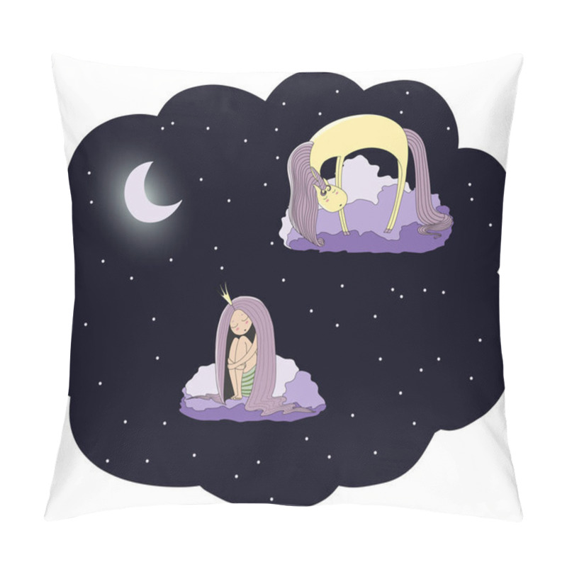 Personality  Cartoon Little Princess Pillow Covers