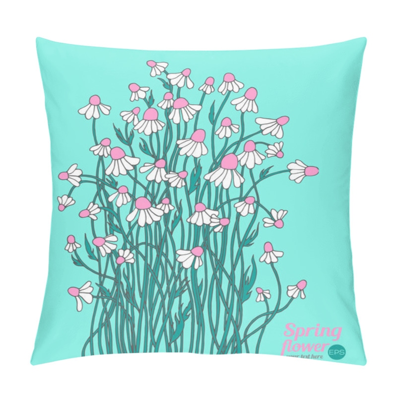 Personality  Chamomiles Wild Forest Flowers Bouquet Pillow Covers