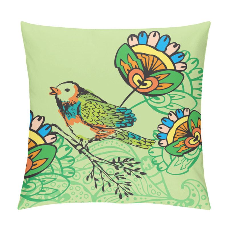 Personality  Bird Background Pillow Covers