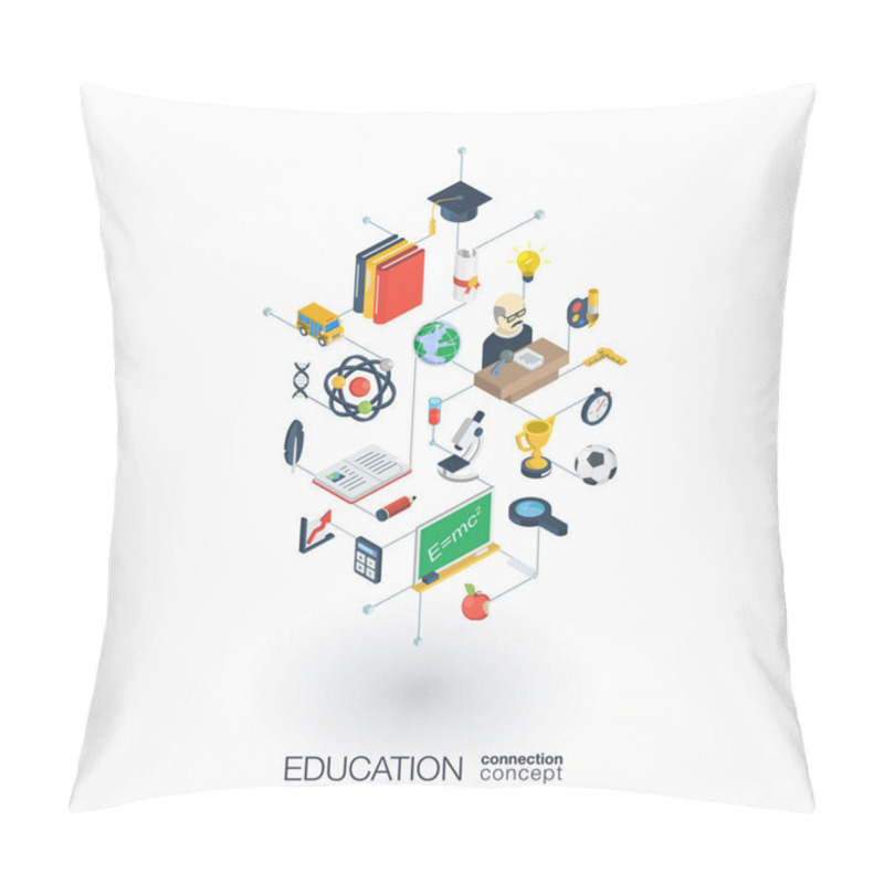 Personality  Education Web Icons Pillow Covers