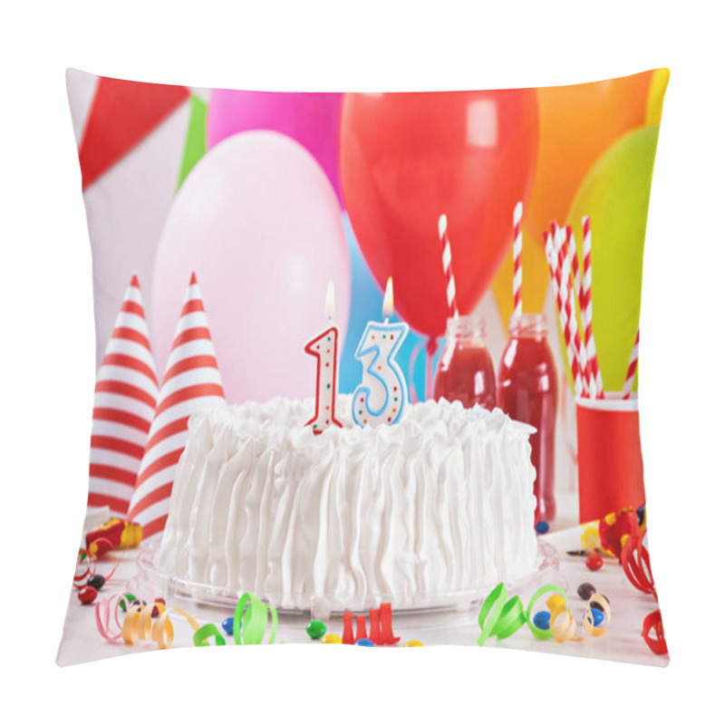 Personality  Birthday Cake And Decoration Pillow Covers