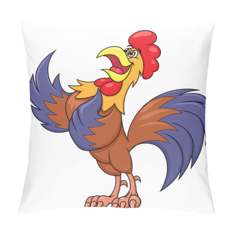 Personality  Rooster Singing A Song Pillow Covers