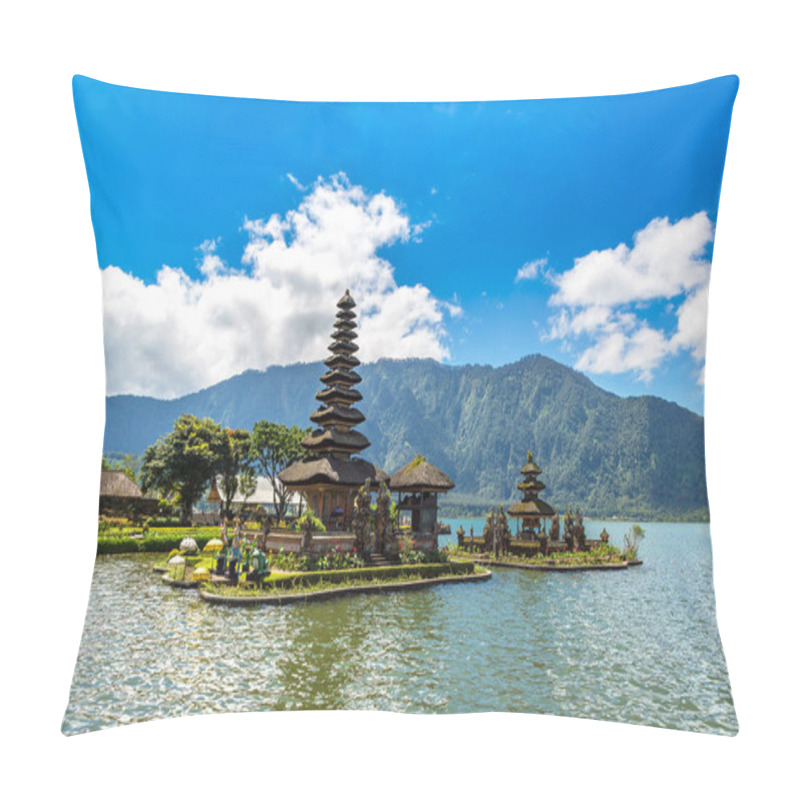 Personality  Pura Ulun Danu Beratan Bedugul Temple On A Lake In Bali, Indonesia Pillow Covers