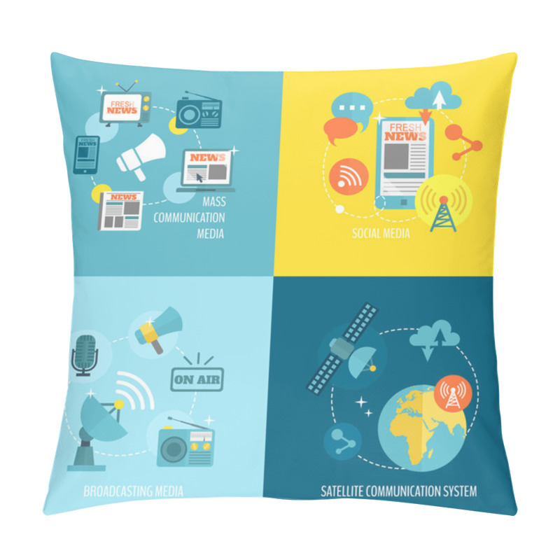 Personality  Set Of Media Composition Pillow Covers