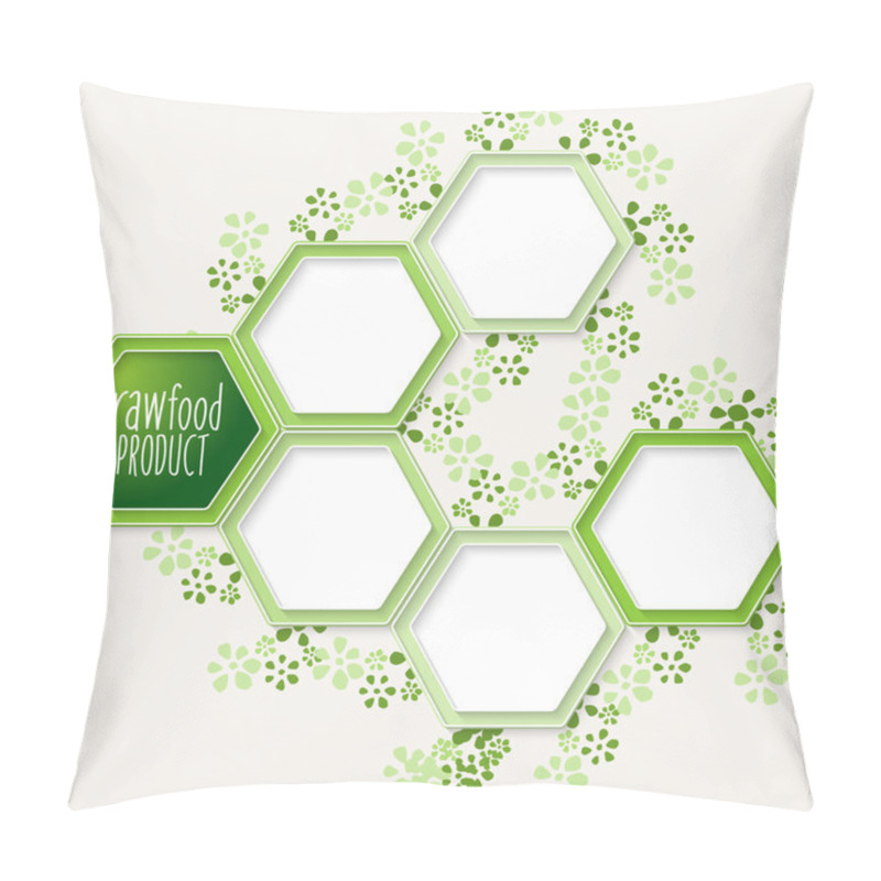 Personality  Vector Hexagons For Your Text And Raw Product Icon Pillow Covers