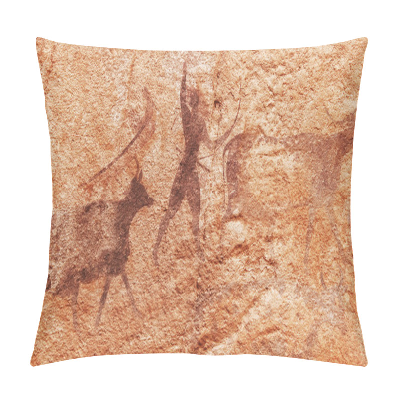 Personality  Rock Paintings Of Tassili N'Ajjer, Algeria Pillow Covers