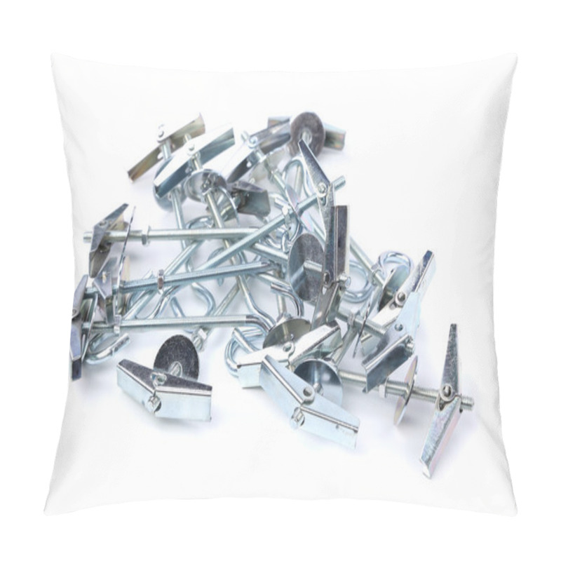 Personality  Few Screw-ring Ancor On A White Background Pillow Covers