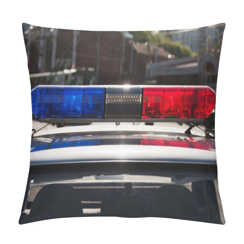 Personality  Police Car Pillow Covers