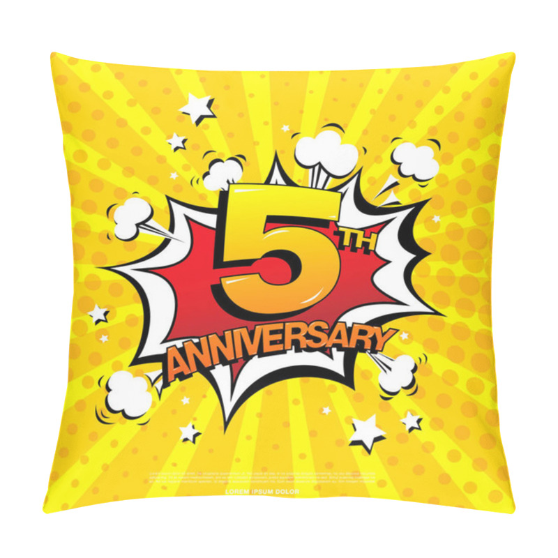 Personality  5th Anniversary Emblem Pillow Covers