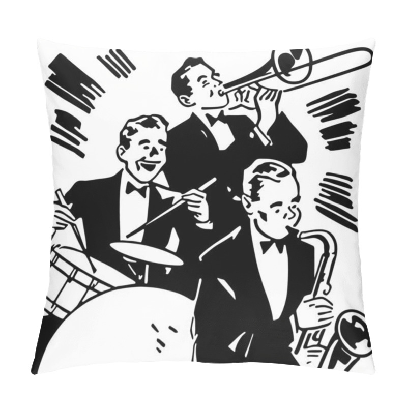 Personality  Big Band Drums And Horns Pillow Covers