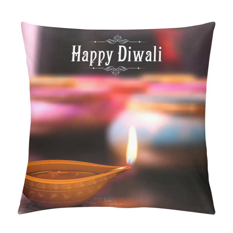 Personality  Diwali Holiday Background Pillow Covers