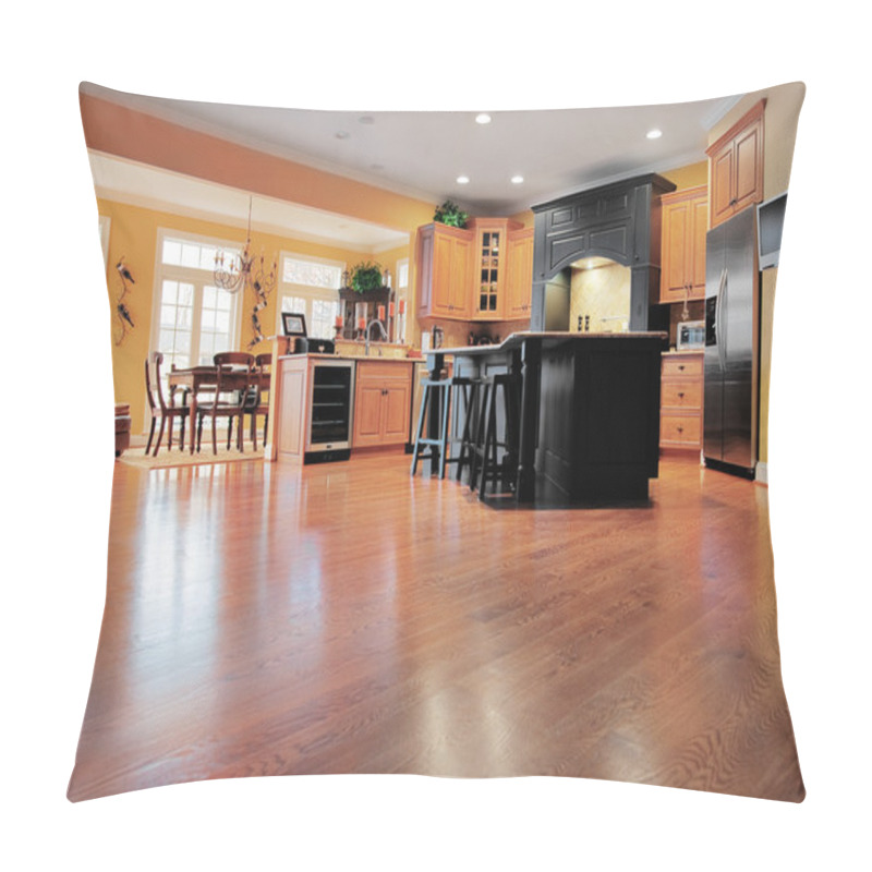 Personality  Home Interior With Wood Floor Pillow Covers