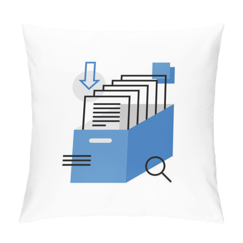 Personality  Archive Monoflat Icon Pillow Covers