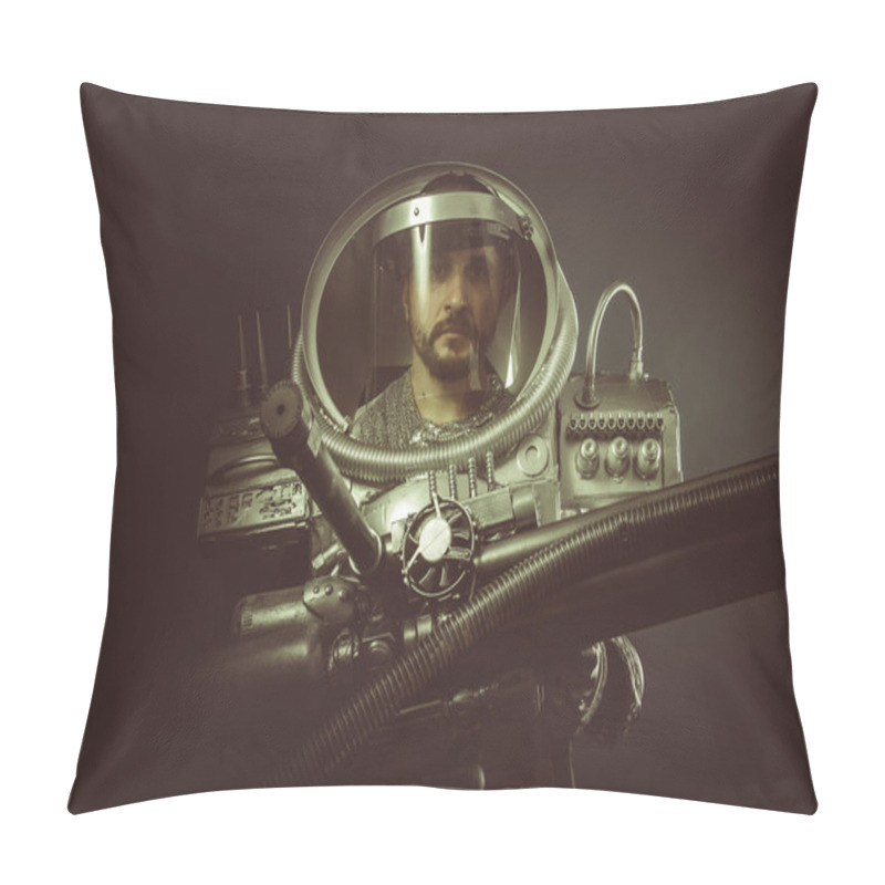 Personality  Spaceman With Plasma Gun Pillow Covers