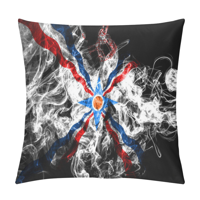 Personality   Assyria Smoke Flag, Dependent Territory Flag Pillow Covers