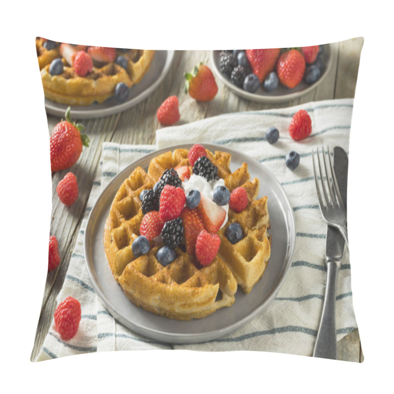 Personality  Sweet Homemade Berry Belgian Waffle Pillow Covers