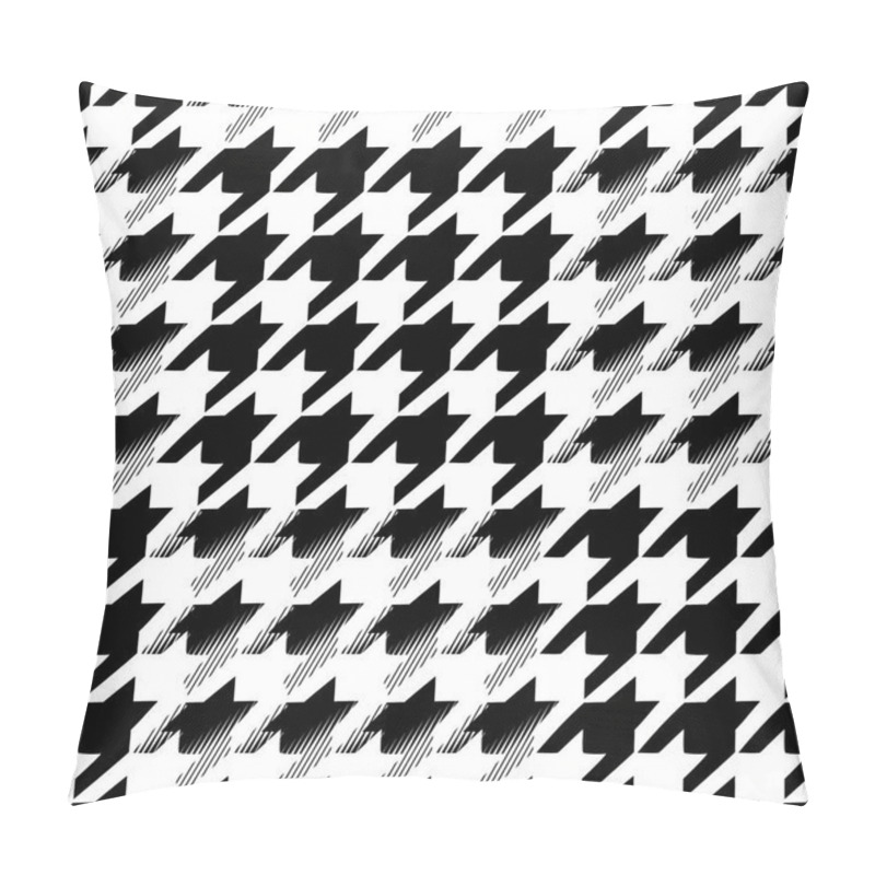 Personality  Houndstooth Seamless Pattern For Clothes Design.Trendy Fabric Ab Pillow Covers