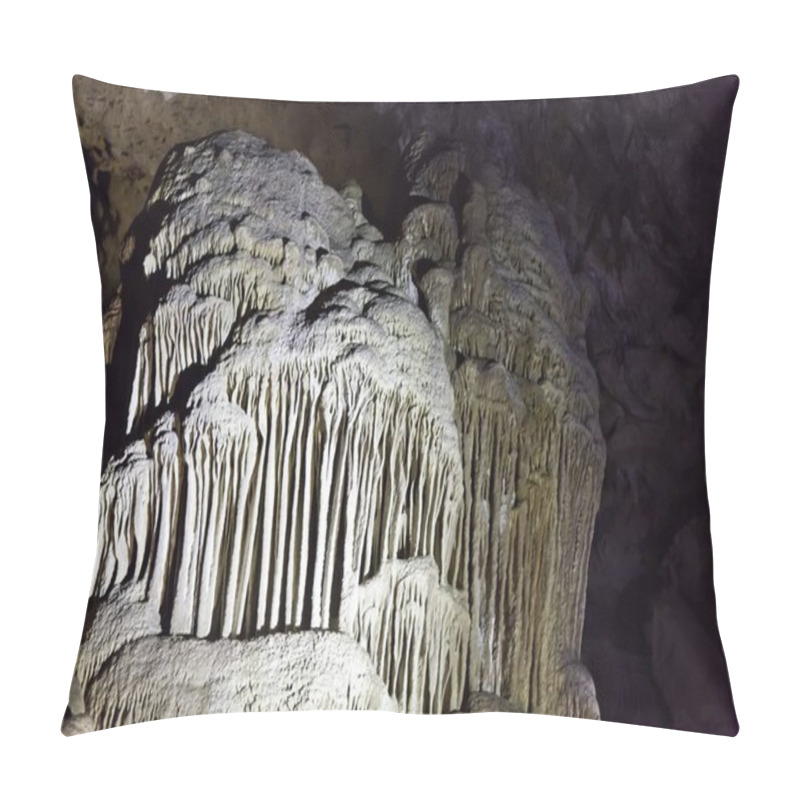 Personality  Beautiful Shot Of Soda Straw Creation In A Cave - Perfect For An Article About Archeology Pillow Covers