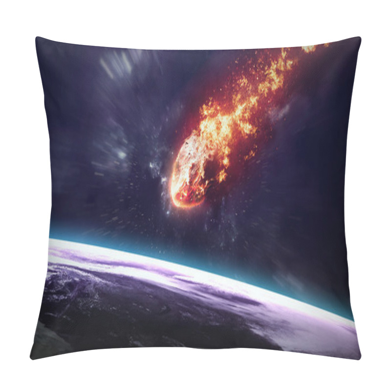 Personality  A Meteor Glowing As It Enters The Earths Atmosphere. Elements Of This Image Furnished By NASA Pillow Covers