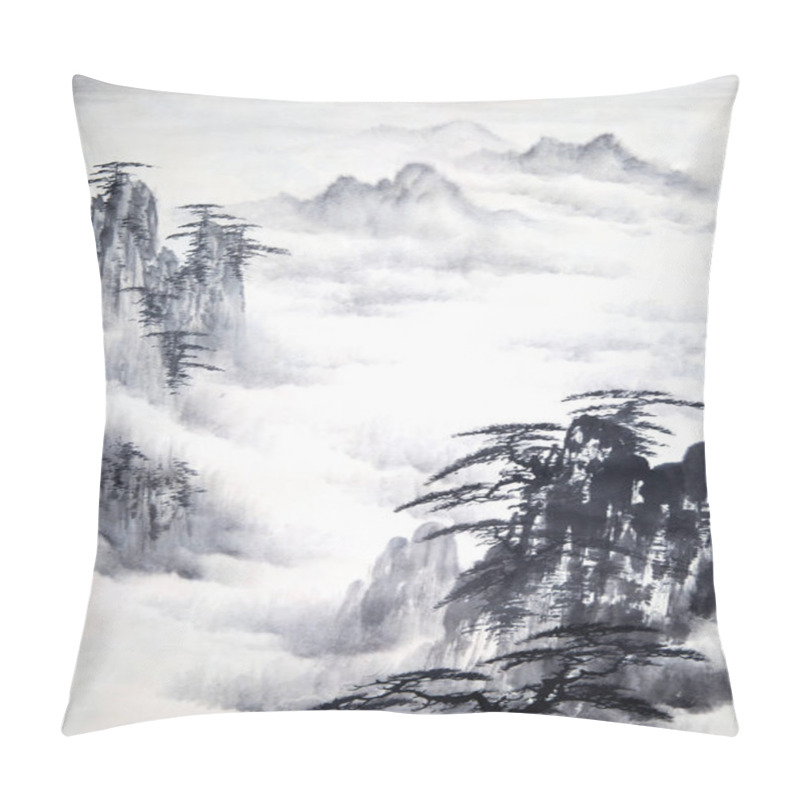 Personality  Chinese Traditional Painting Of Landscape Pillow Covers