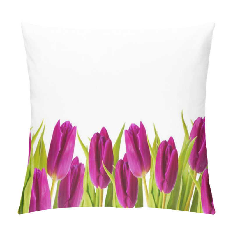 Personality  Purple Tulips Frame Pillow Covers