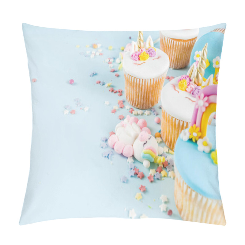 Personality  Cute Unicorn Cupcakes Pillow Covers