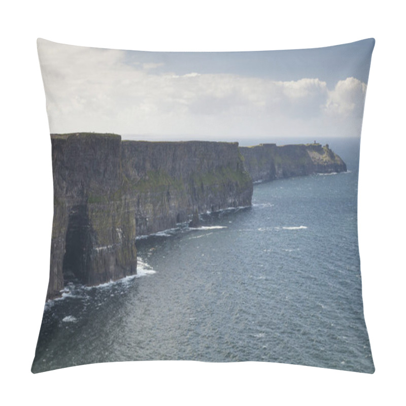 Personality  Landscape On The Cliffs Of Moher In Ireland Pillow Covers