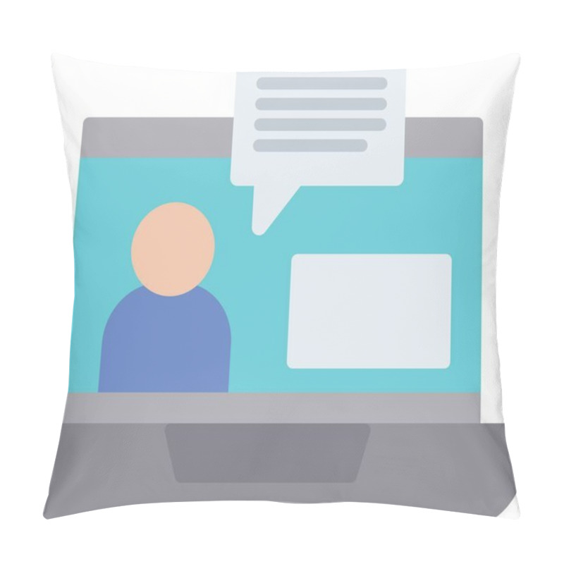 Personality  Consultation Icon Symbol Art Pillow Covers