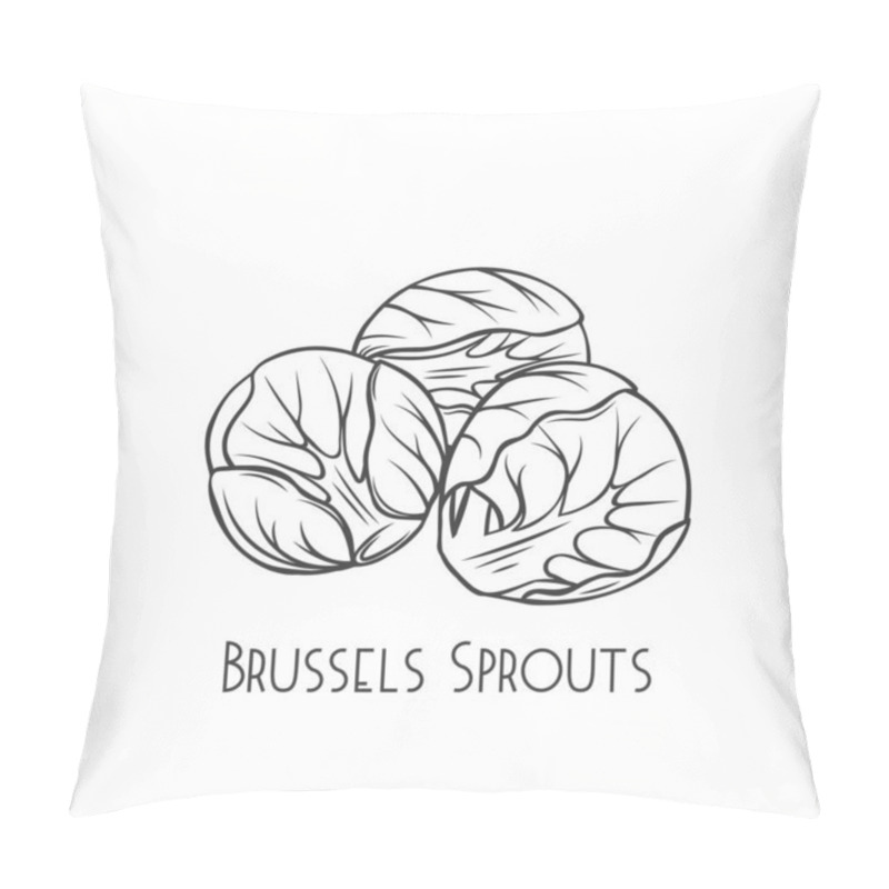 Personality  Brussels Sprouts Vector Pillow Covers