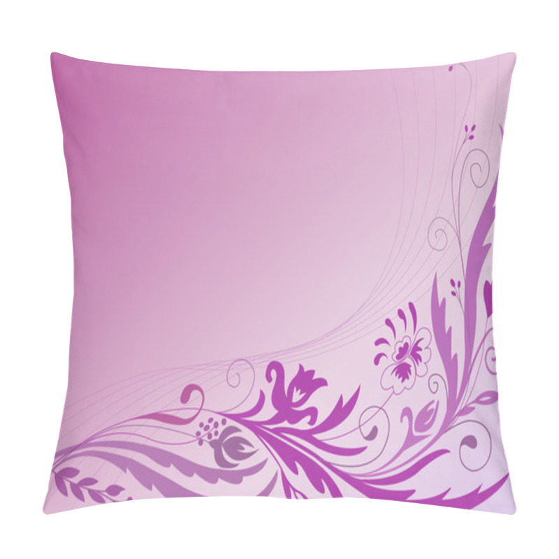 Personality  Pink Floral Background Pillow Covers