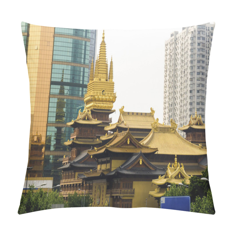 Personality  Jing An Temple Pillow Covers