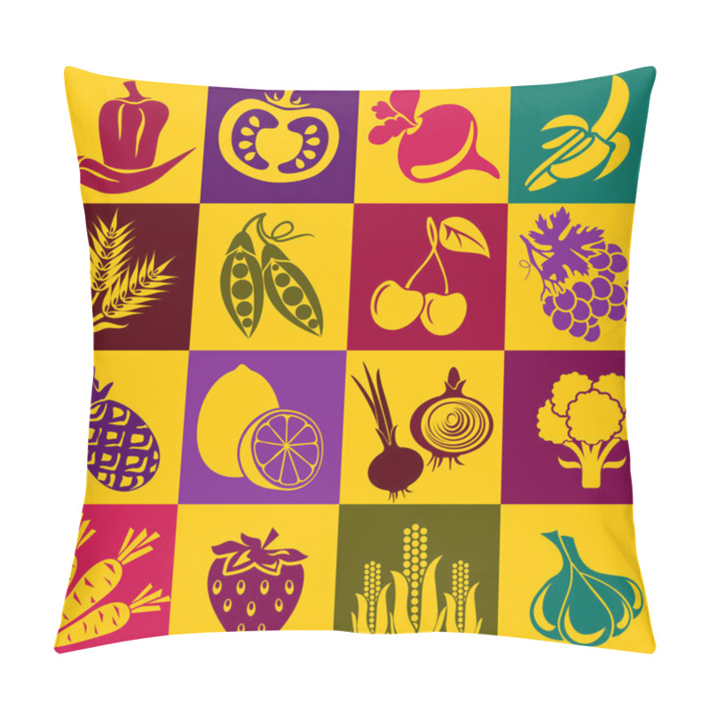 Personality  Fruits And Vegetables Pillow Covers