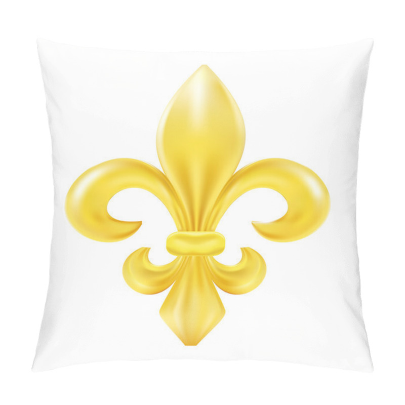 Personality  Golden Fleur-de-lis Decorative Design Pillow Covers