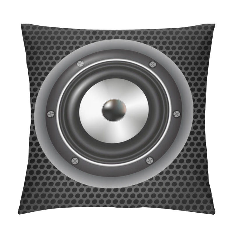 Personality  Speaker On Mesh Background Pillow Covers