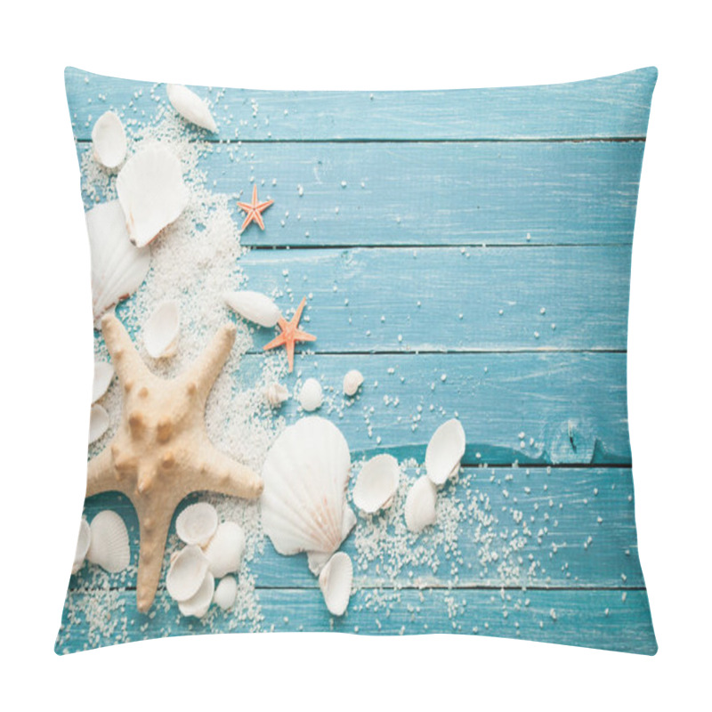 Personality  Summer Sea Background - Shells And Star Pillow Covers