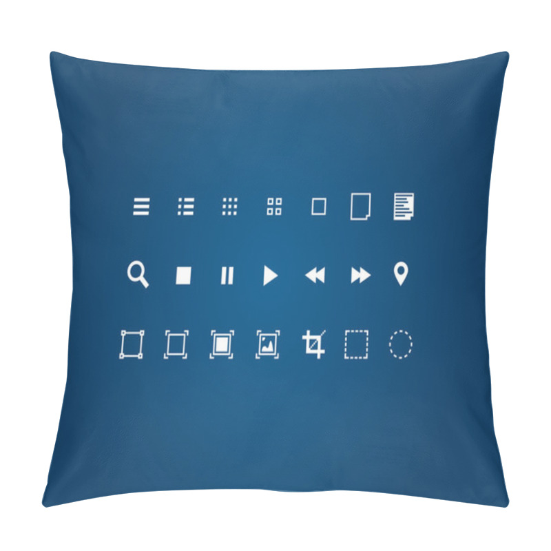 Personality  Editor Tools Icon Set Pillow Covers