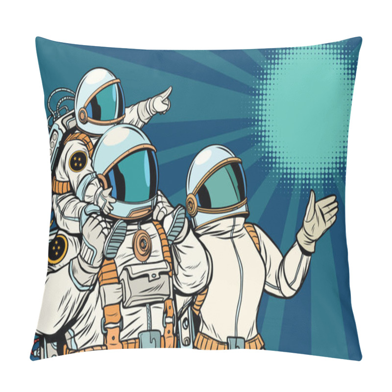 Personality  Astronauts Family, Father Mother And Child Pillow Covers