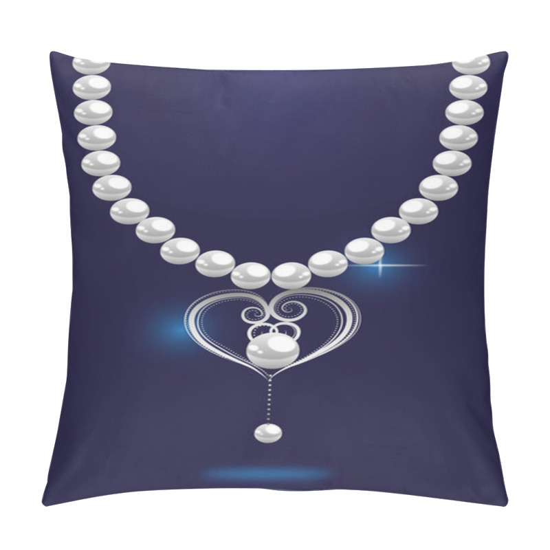 Personality  Necklace With Pearls Pillow Covers