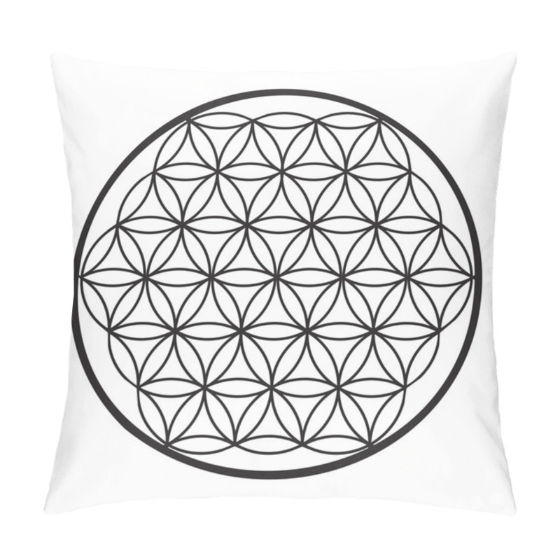 Personality  Flower Of Life Vector Pillow Covers