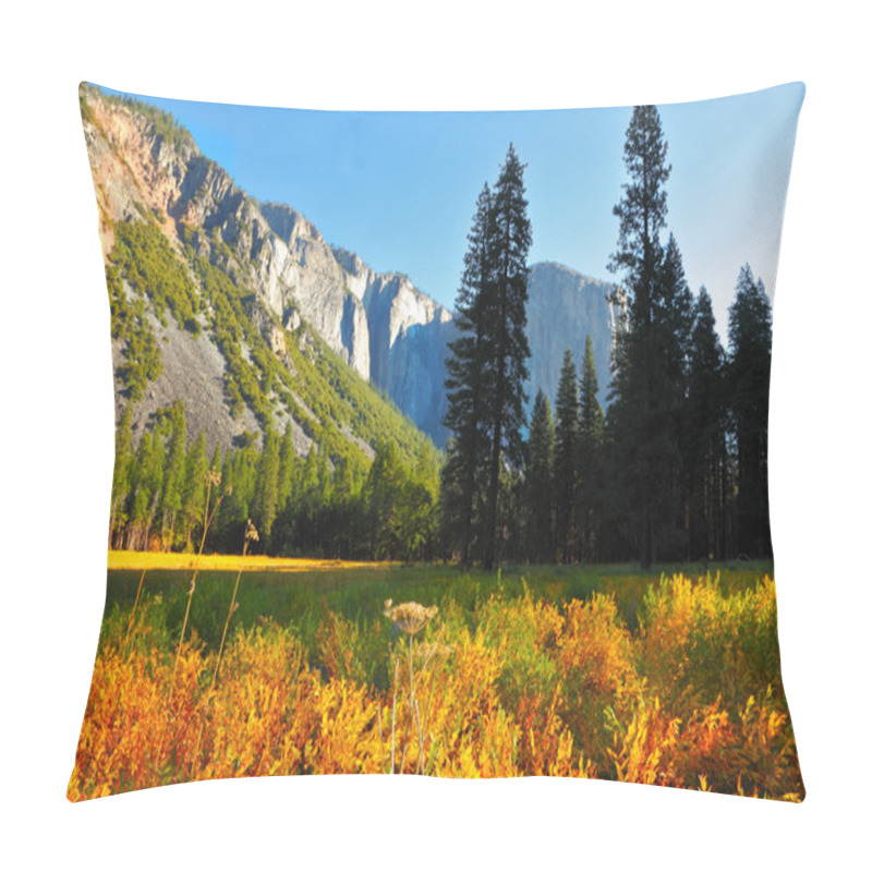 Personality  Early Autumn In Valley Of Mountains Pillow Covers