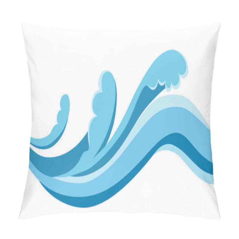 Personality  Sea Waves And Splashes Pillow Covers