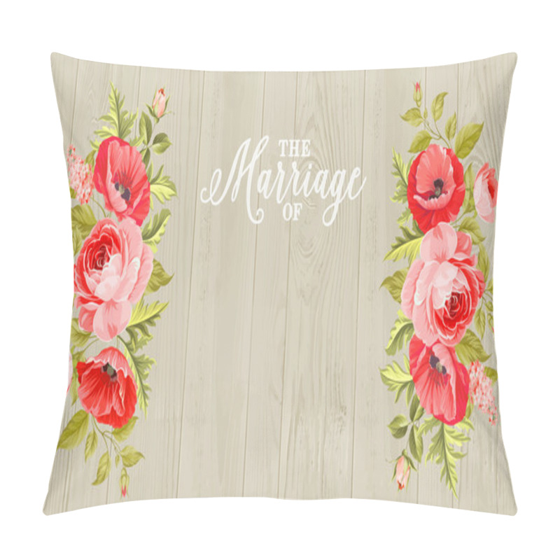 Personality  Marriage Invitation Card Pillow Covers