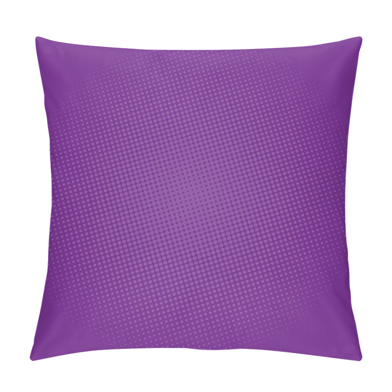 Personality  Dots On Dark Purple Background, Pop Art Background Pillow Covers