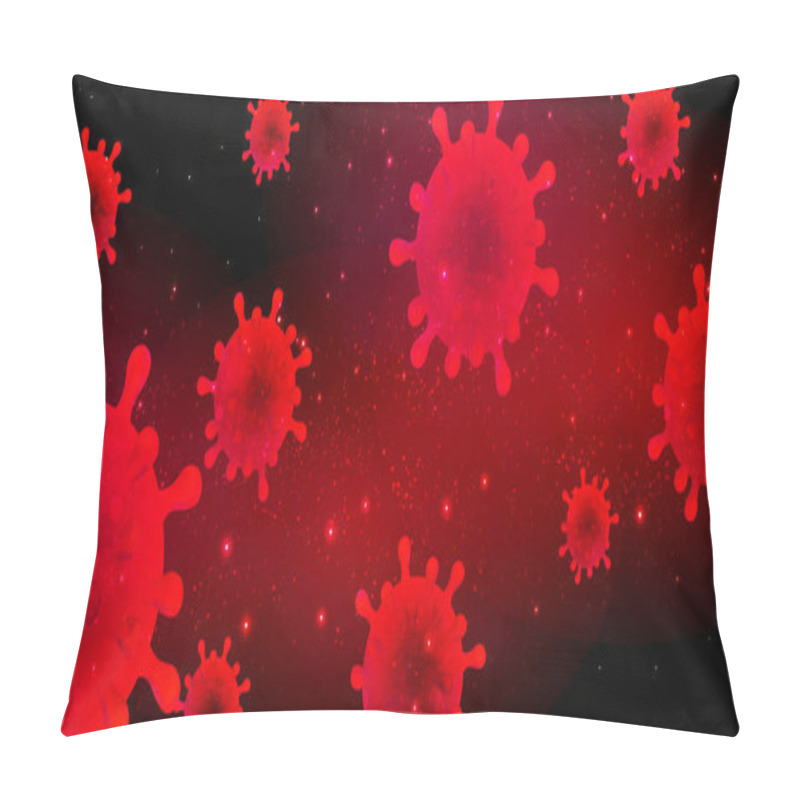 Personality  Corona Virus World Spread Background Pillow Covers