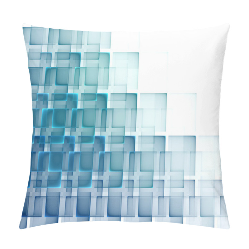 Personality  Abstract Business Science Or Technology Background Pillow Covers