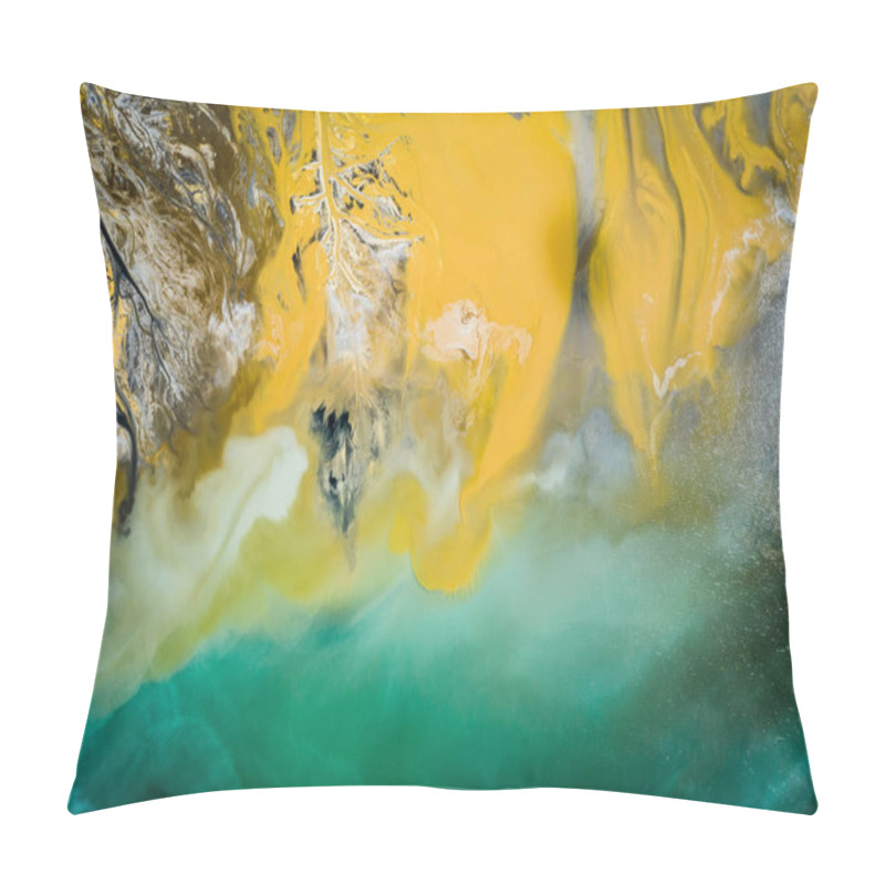 Personality  Aerial View Of Surrealistic Industrial Place. Human Impact On Th Pillow Covers