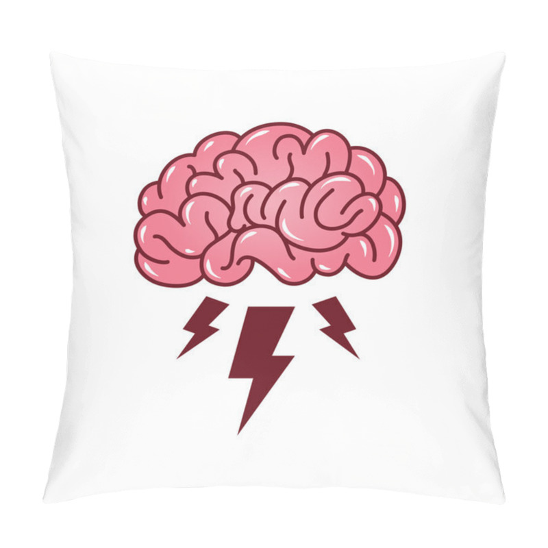 Personality  Brainstorming Creative Idea. Icon. Pillow Covers