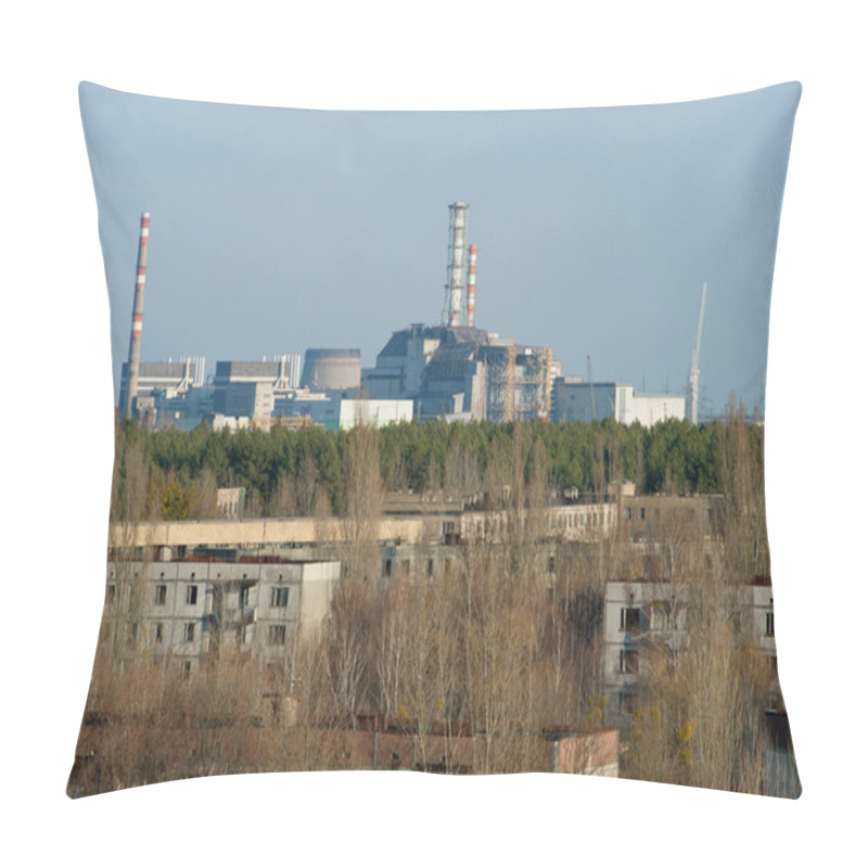 Personality  View From The Town Of Pripyat At NPPs Pillow Covers